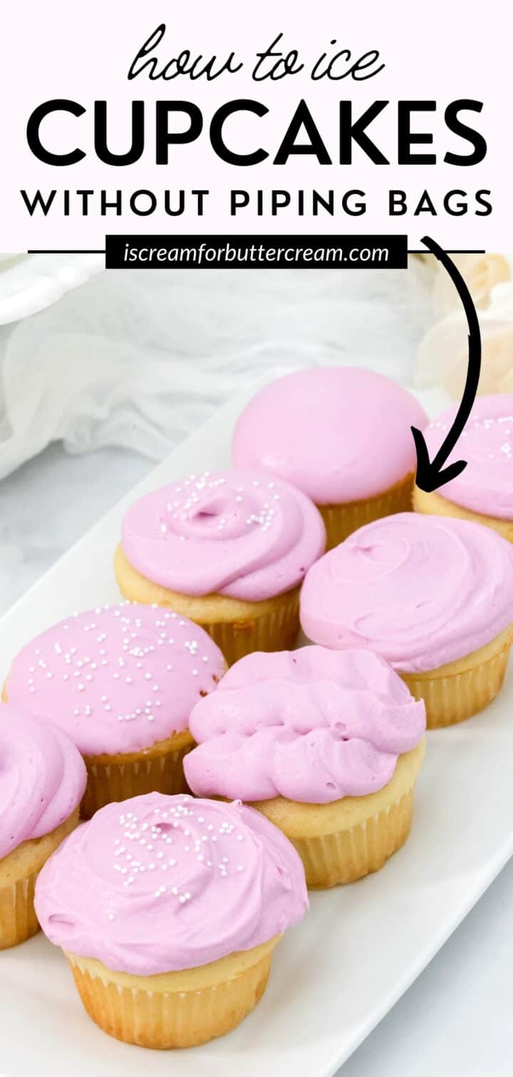 How to Ice Cupcakes without a Piping Bag I Scream for Buttercream