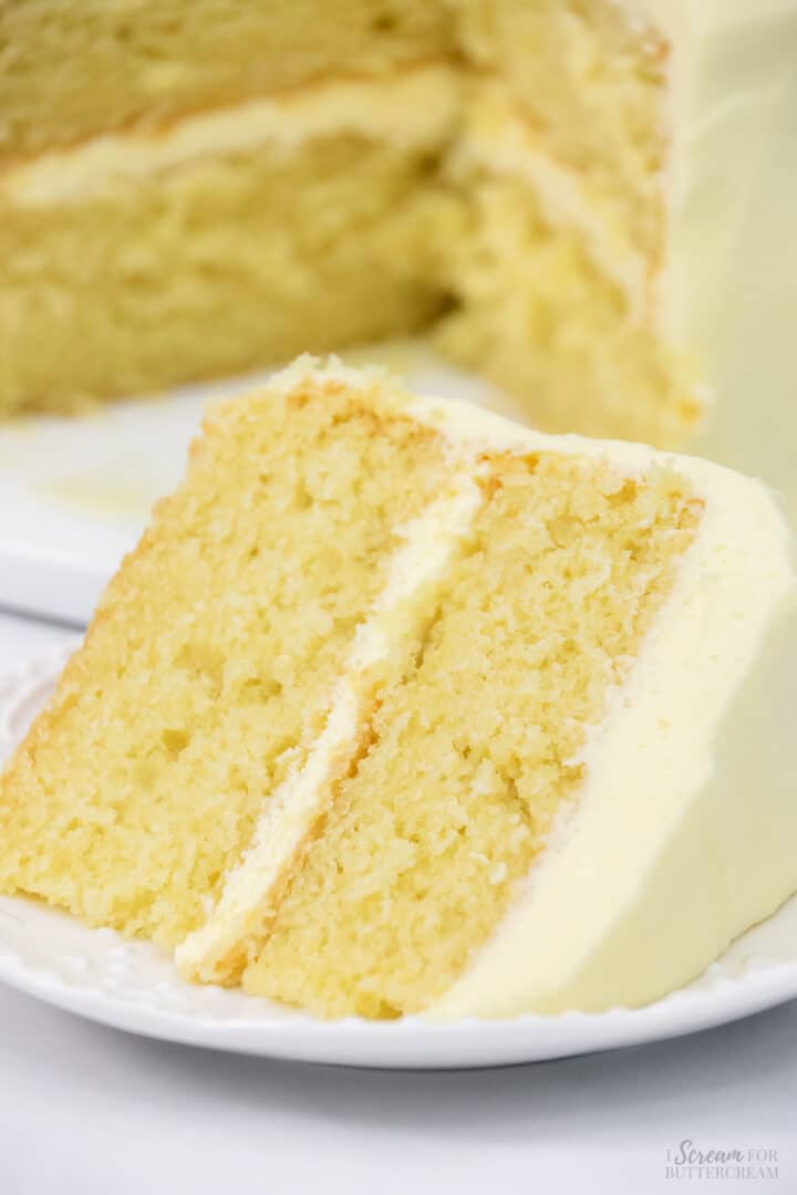 Lemon Velvet Cake with Cream Cheese Frosting - I Scream for Buttercream