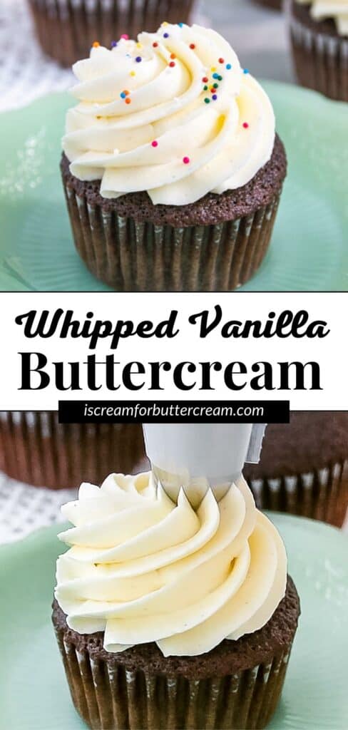 Whipped Vanilla American Buttercream Frosting - I Scream for Buttercream