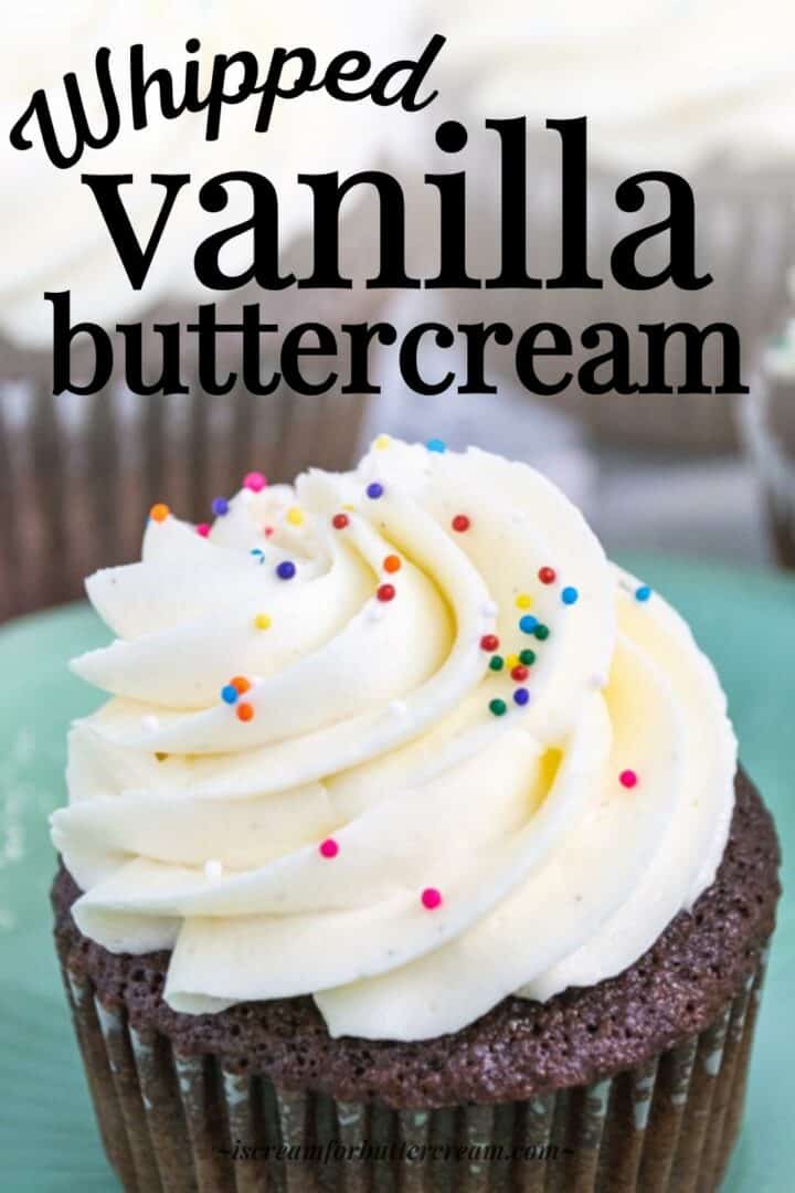 Whipped Vanilla American Buttercream Frosting - I Scream for Buttercream