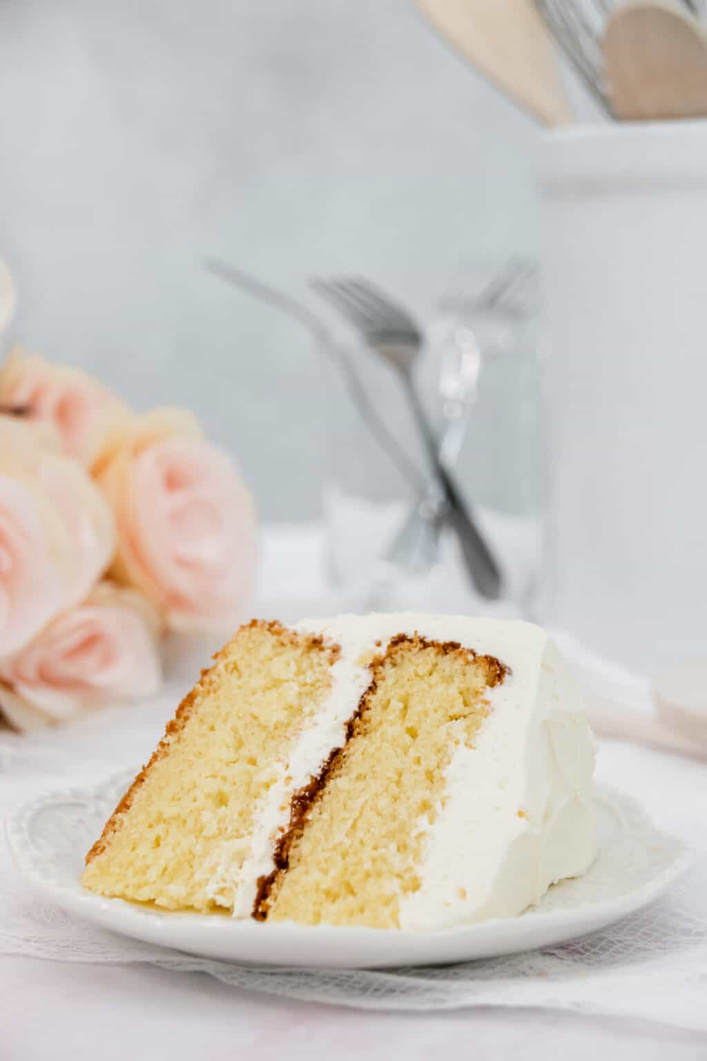 The Easiest Homemade Vanilla Sour Cream Cake I Scream for Buttercream